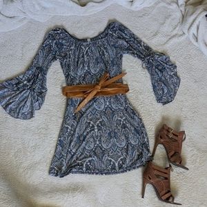 Blue Paisley dress